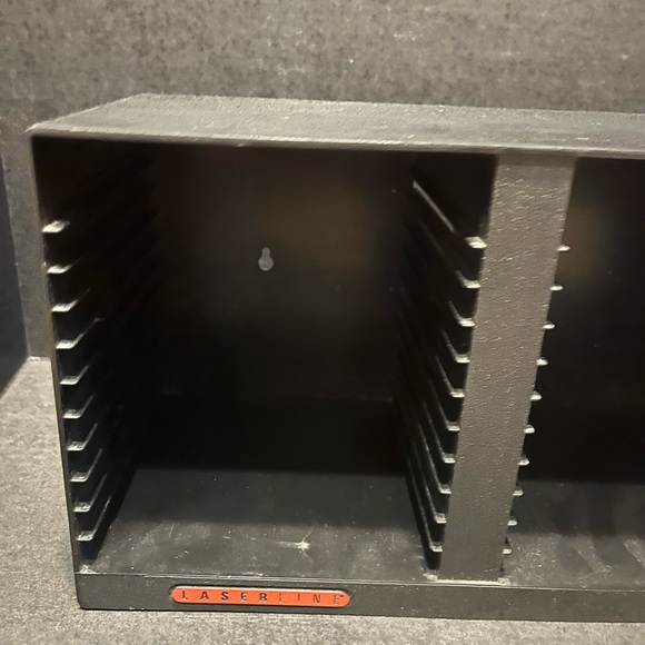 Laserline 36 CD Compact Disc Black  Storage Tower wall mountable Laser Line - Picture 3 of 5